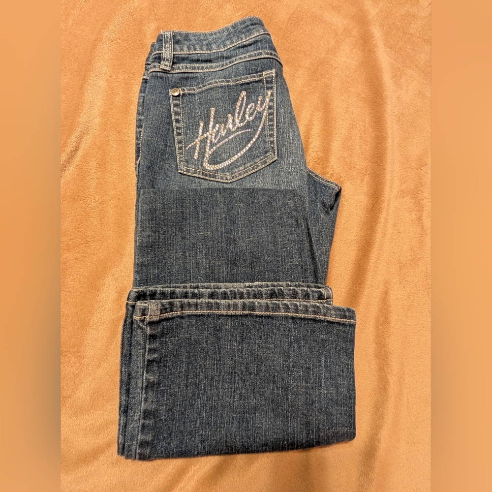 Authentic Harley-Davidson® Women's Blue Jeans Size 4 - Picture 2 of 7